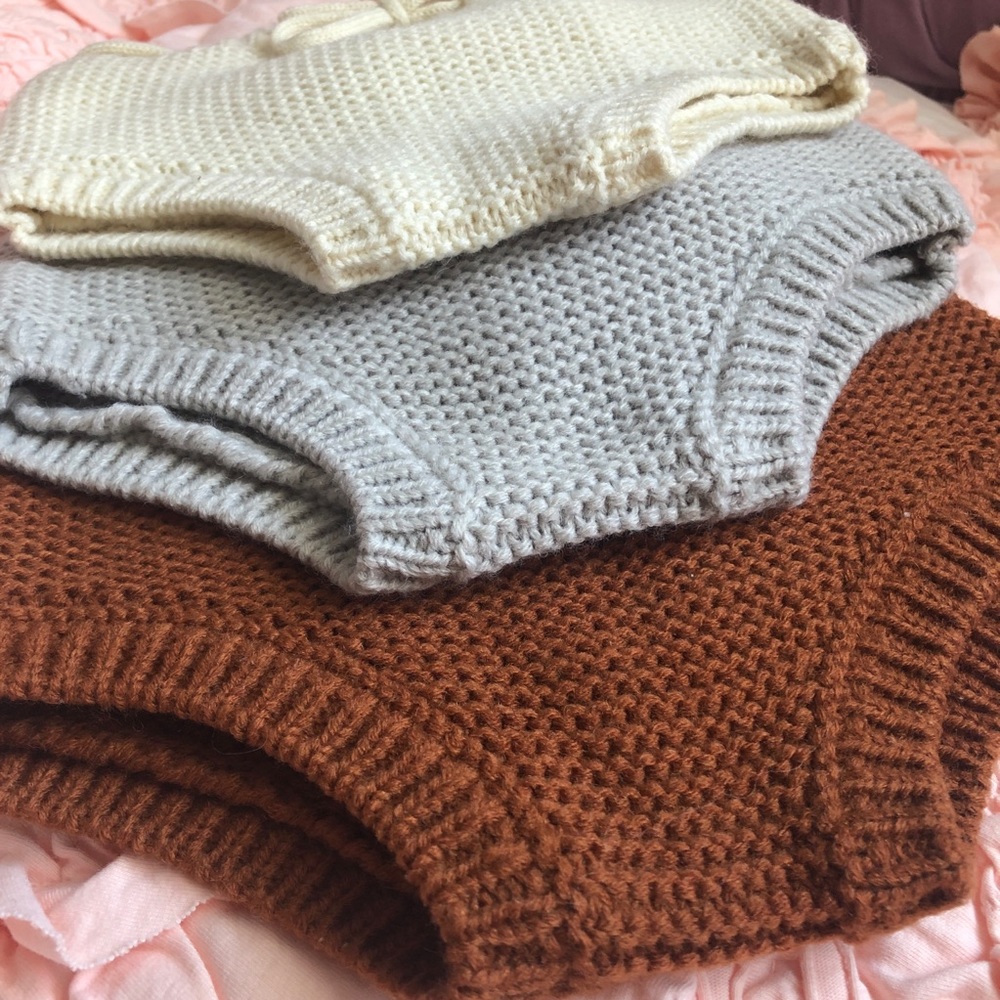 Rylee + Cru Knit Baby Bloomers CREAM ONLY - Picture 7 of 8